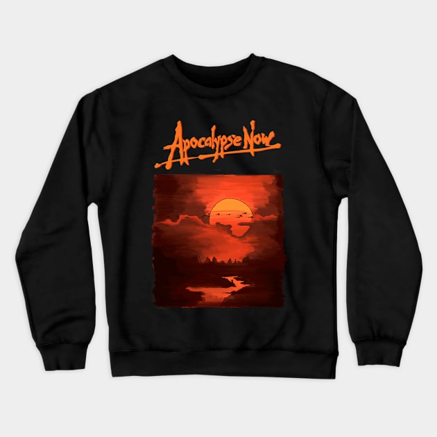 Apocalypse Now illustration with title Crewneck Sweatshirt by burrotees